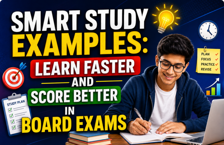Smart Study Examples: Learn Faster and Score Better in Board Exams