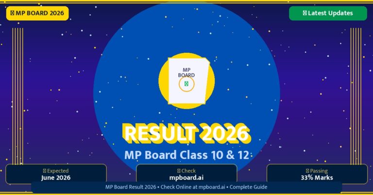 MP Board Result 2026 | Class 10 & 12 Expected Date