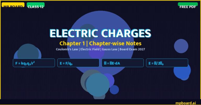 Class 12 Physics Chapter 1 Electric Charges and Fields