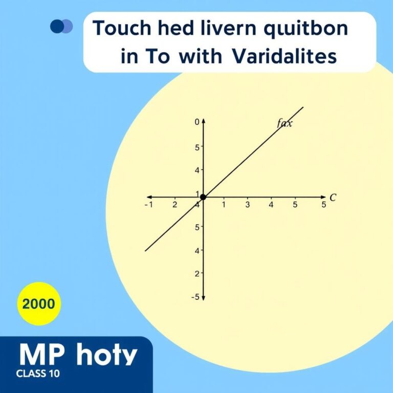 MP Board Class 10 Maths Ch 3: Pair of Linear Equations Notes